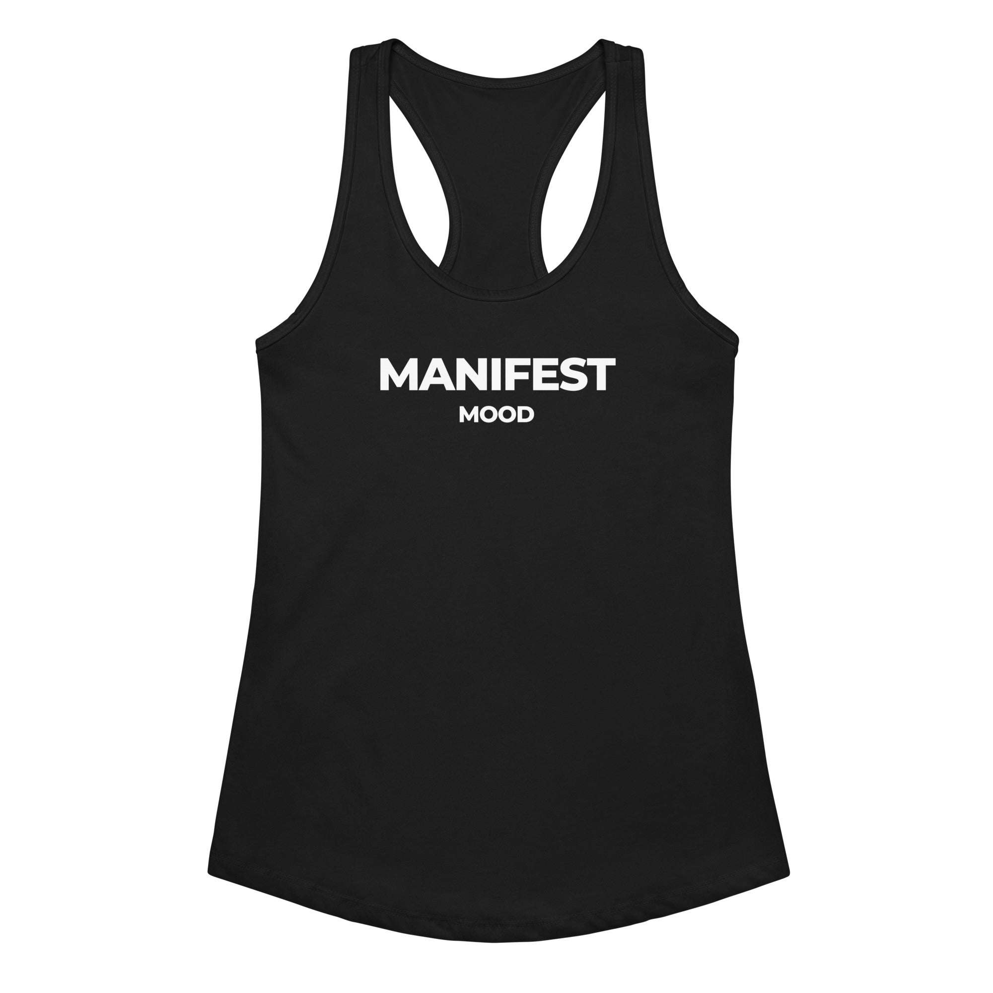 Manifest Mood Women’s fitted racerback tank top - Affirmation